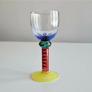 Kosta Boda 24201 Ken Done Palm Trees Liqueur Cordial Glass 4.5" Signed